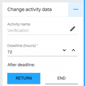 change activity data